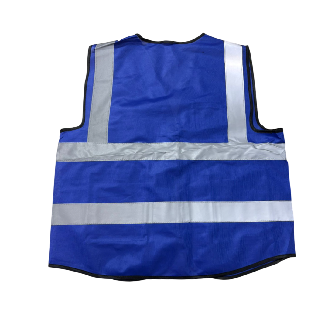Сигнальный жилет синий 52 c замком