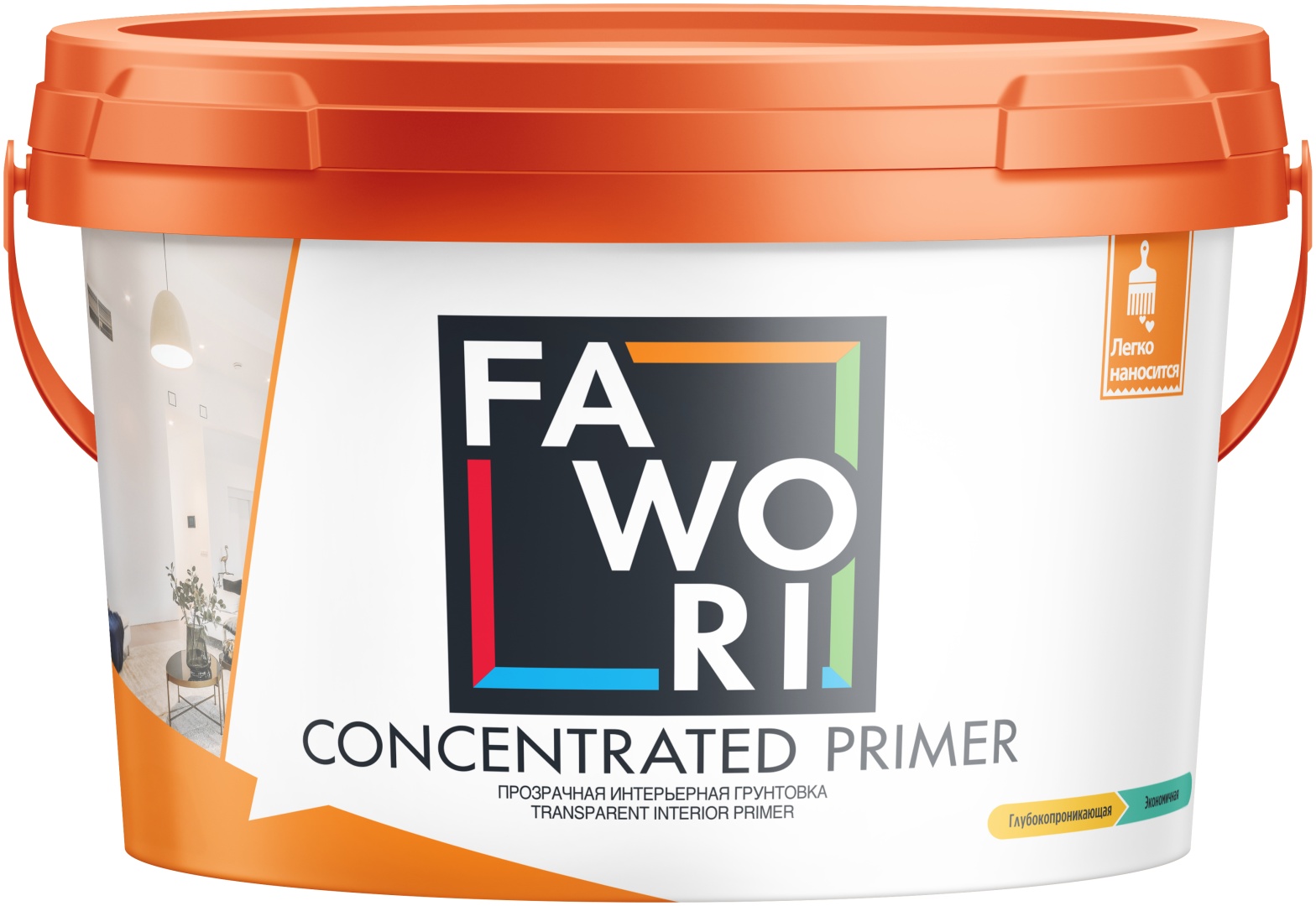 Прозрачная интерьерная Грунтовка Fawori Concentrated Primer 5 л