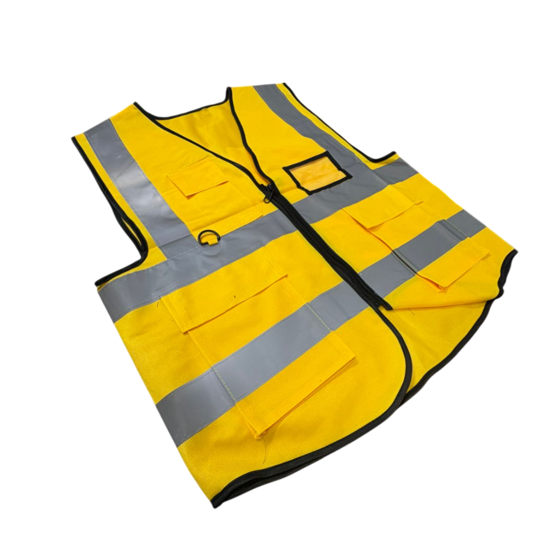 Сигнальный жилет желтый 52 c замком