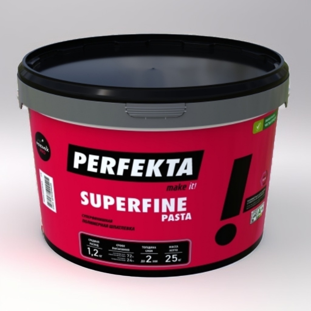 PERFEKTA PASTA SUPERFINE (25 кг) - Суперфинишная полимерная шпатлевка с высокой пластичностью