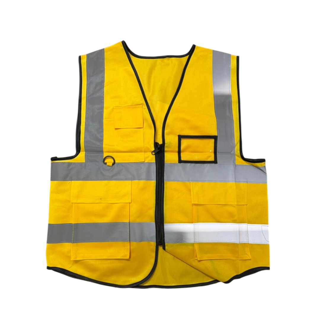 Сигнальный жилет желтый 52 c замком