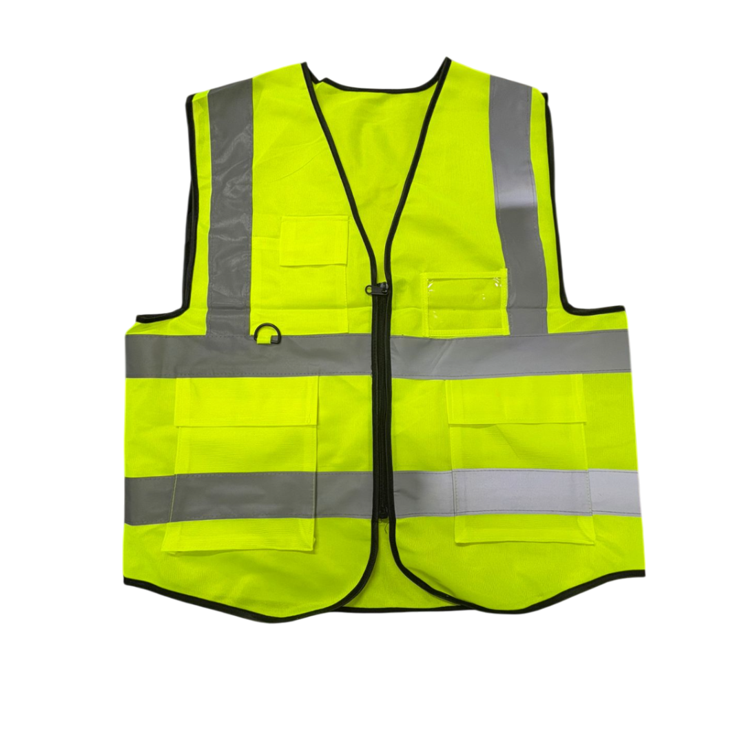 Сигнальный жилет желтый 52 c замком