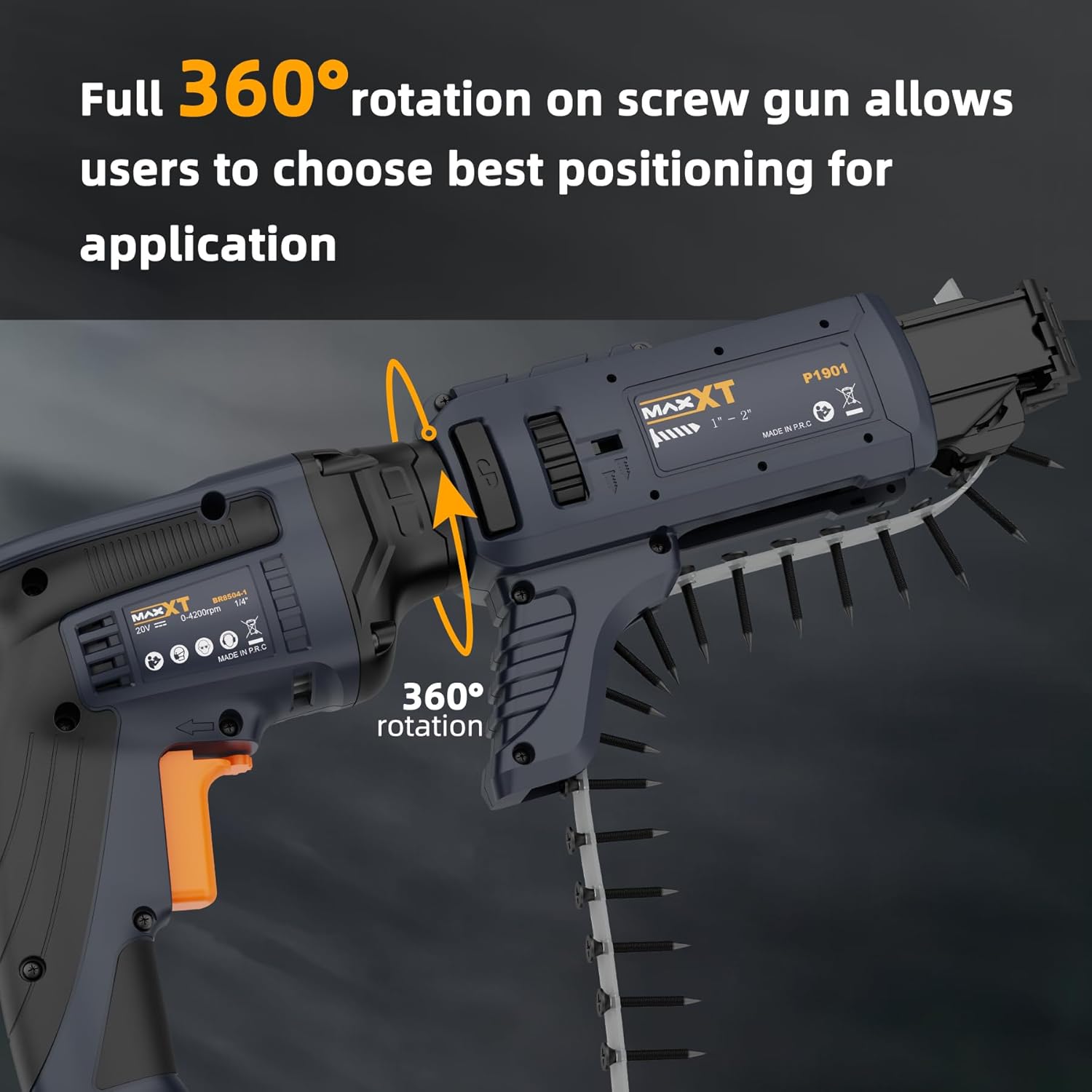 Шуруповерт ленточный BR8504- 1 + P1901