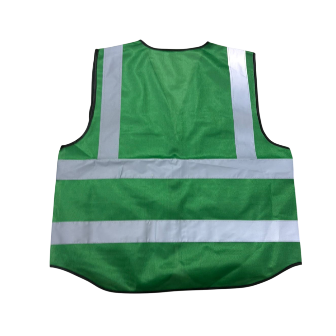 Сигнальный жилет темно-зеленый 52 c замком