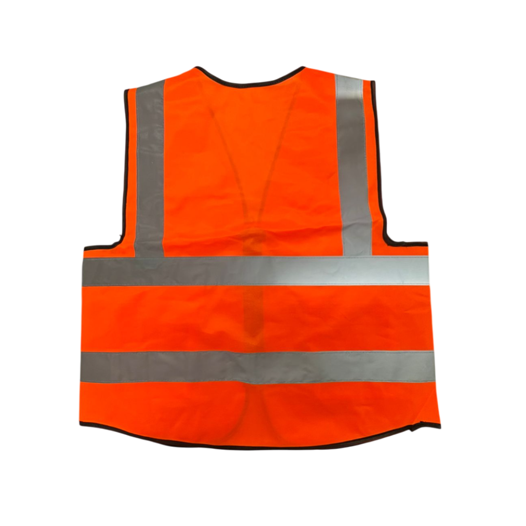 Сигнальный жилет оранжевый 52 c замком