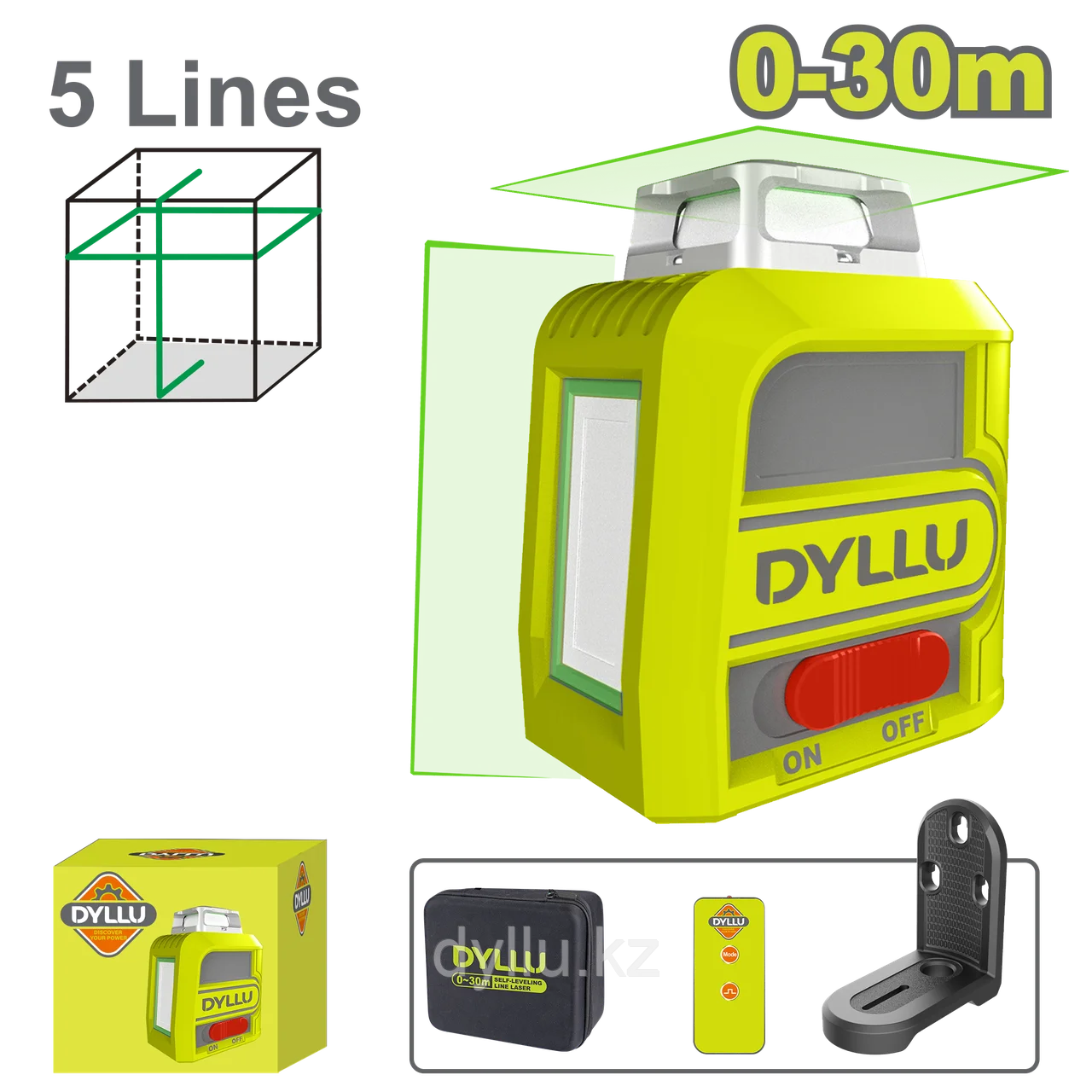 Зеленый Лазерный Уровень 360° с Пультом ДУ