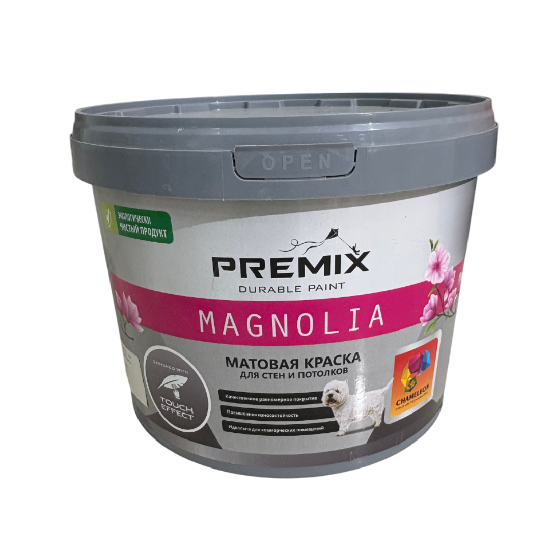PREMIX MAGNOLIA (9 кг) матовая краска для стен и потолков. База А