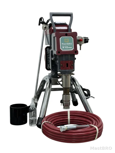 Безвоздушный распылитель X10 Pro | Краскопульт бесшумный
